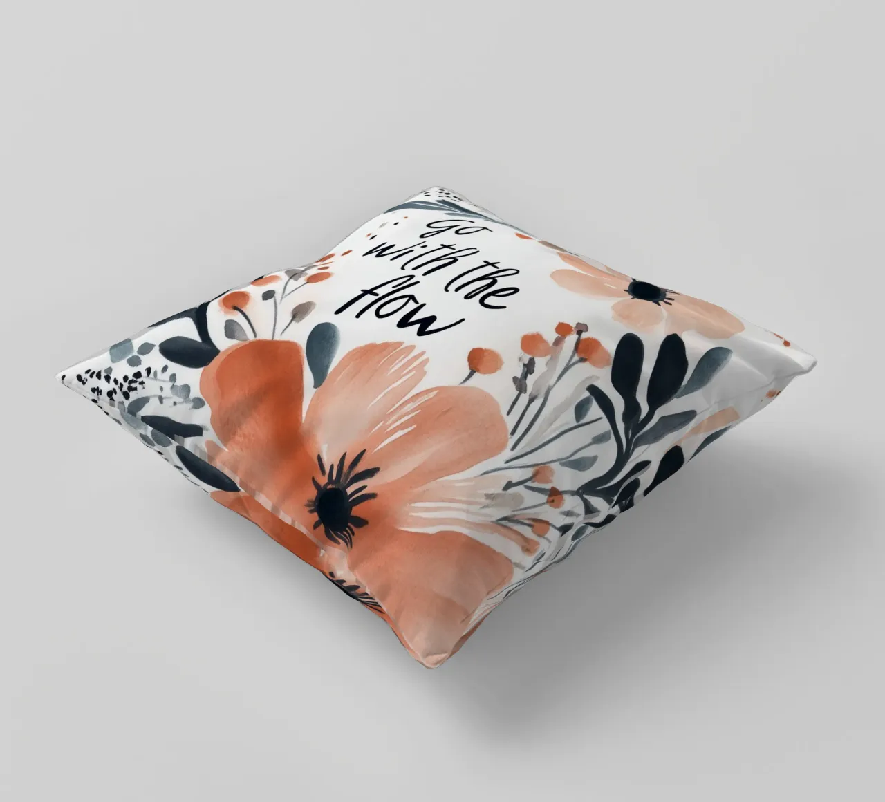 Go With The Flow No 2 Kissen von treechild