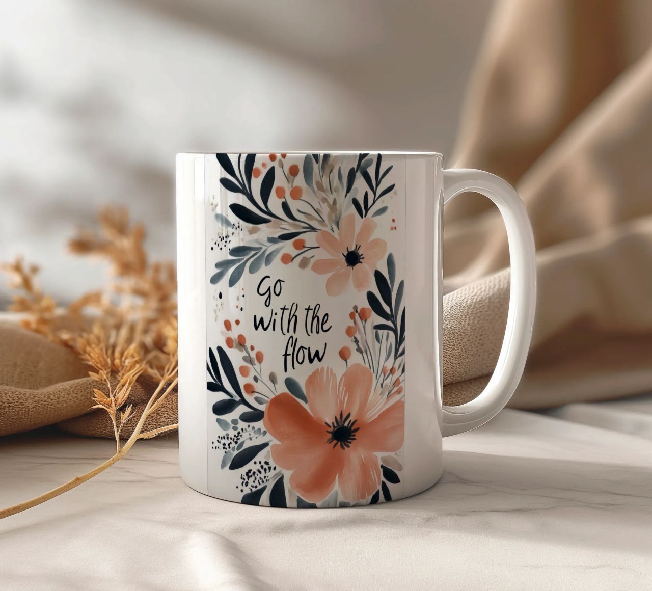 Go With The Flow No 2 tazza in ceramica da treechild