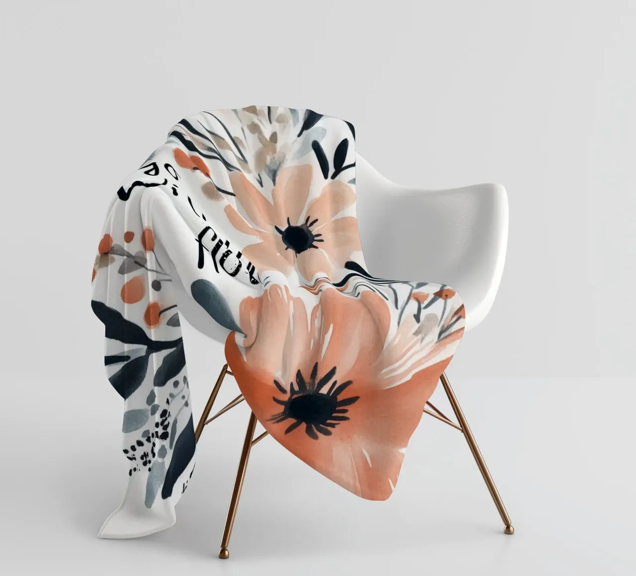 Go With The Flow No 2 coperta in pile da treechild