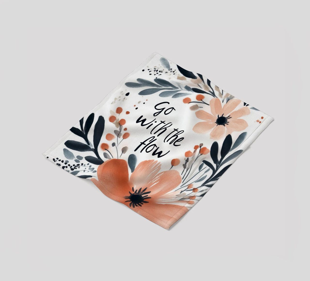 Go With The Flow No 2 coperta in pile da treechild