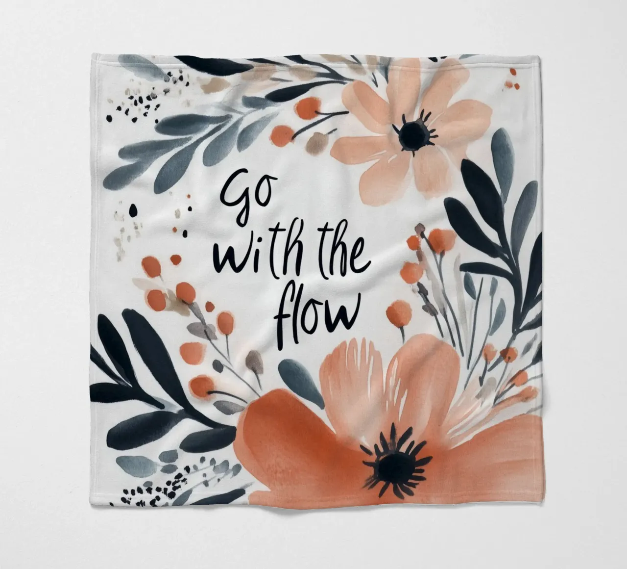 Go With The Flow No 2 Fleecedecke von treechild
