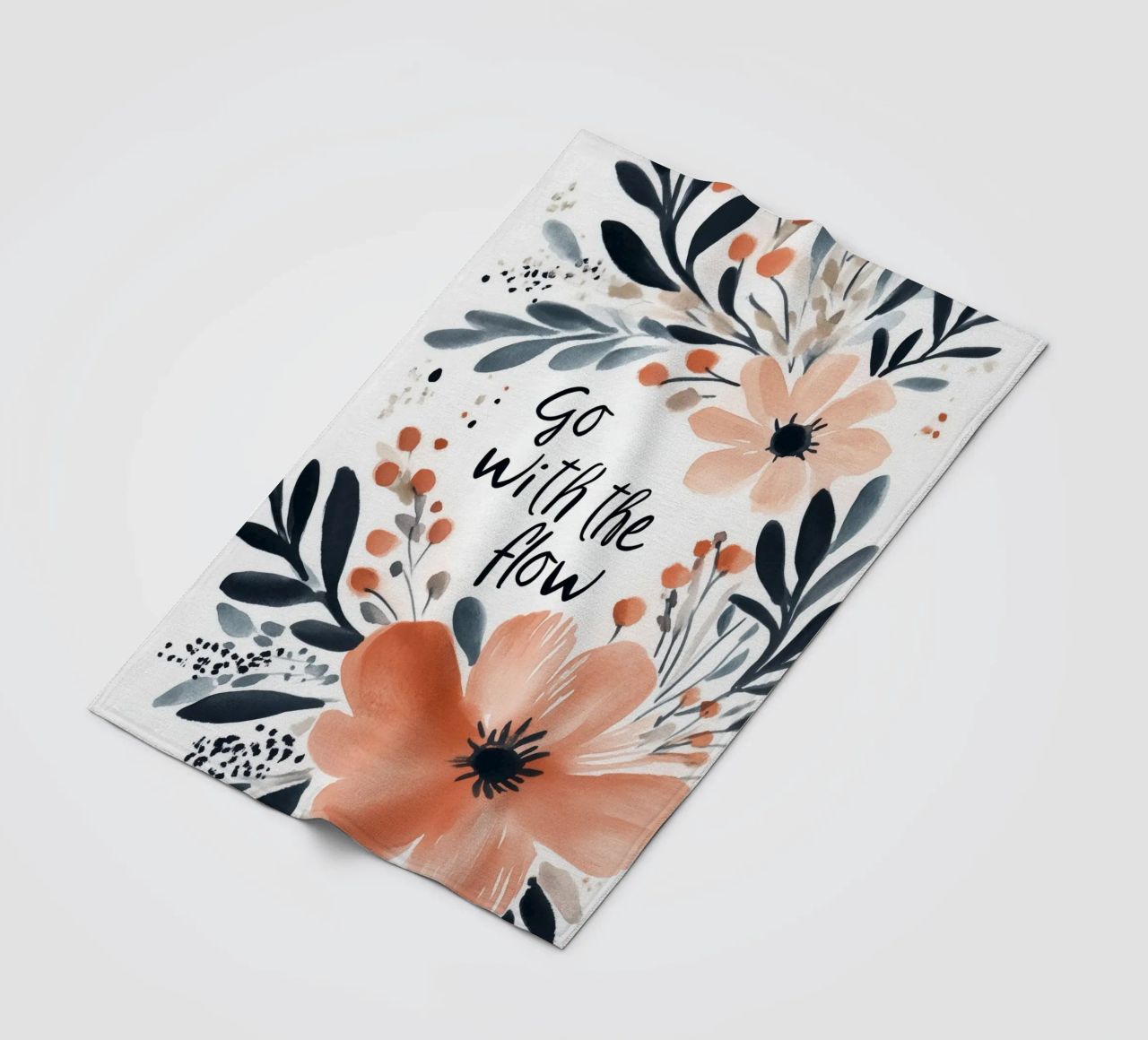 Go With The Flow No 2 coperta in pile da treechild