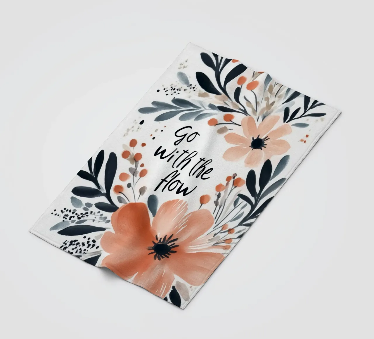 Go With The Flow No 2 Fleecedecke von treechild