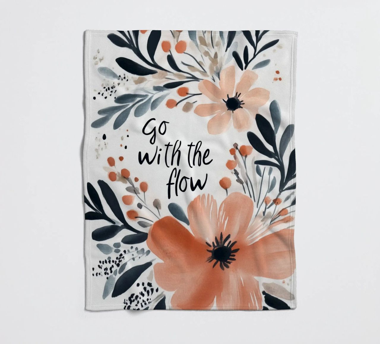 Go With The Flow No 2 coperta in pile da treechild