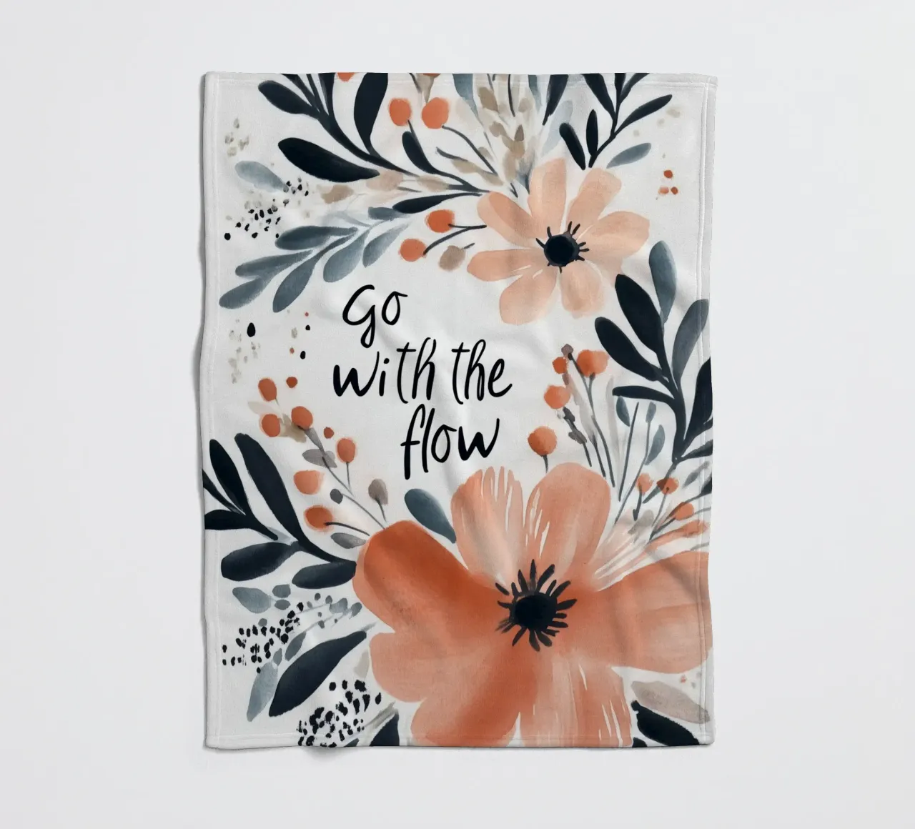 Go With The Flow No 2 Fleecedecke von treechild