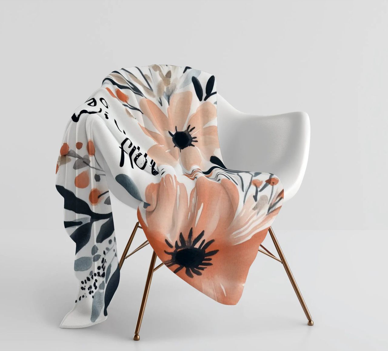 Go With The Flow No 2 coperta in pile da treechild