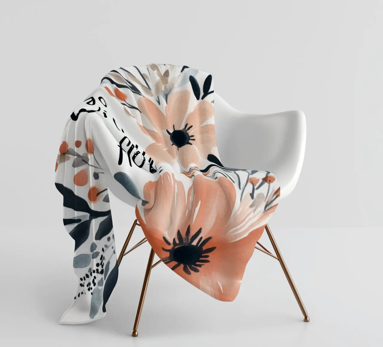 Go With The Flow No 2 coperta in pile da treechild