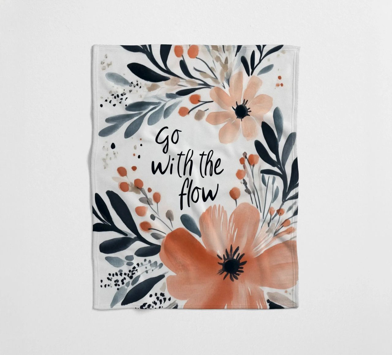 Go With The Flow No 2 coperta in pile da treechild