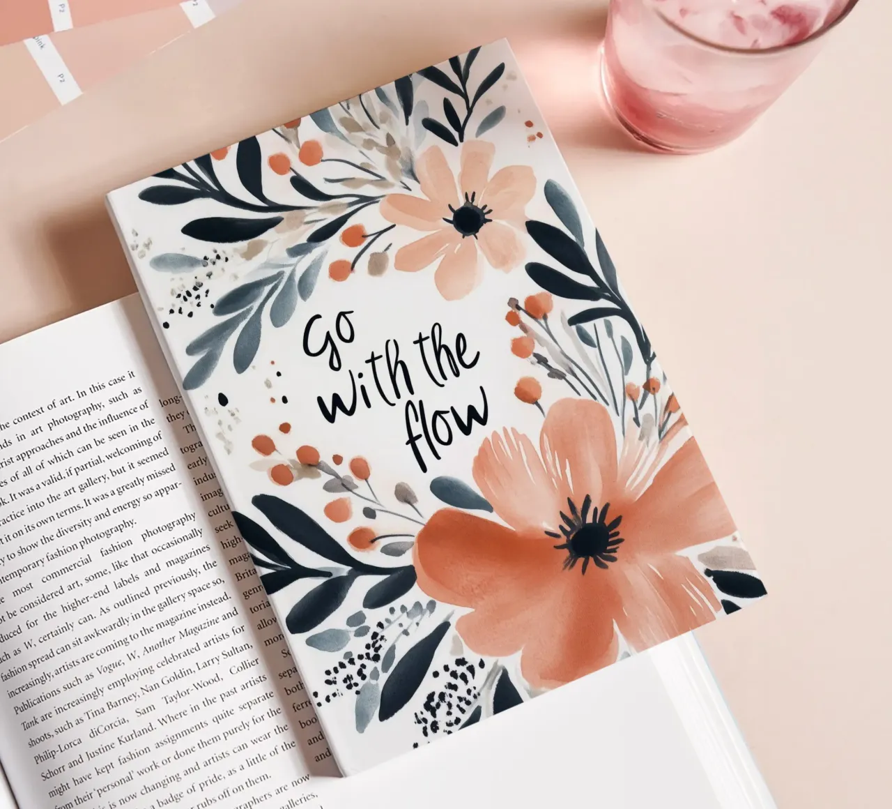 Go With The Flow No 2 carnet de notes de treechild