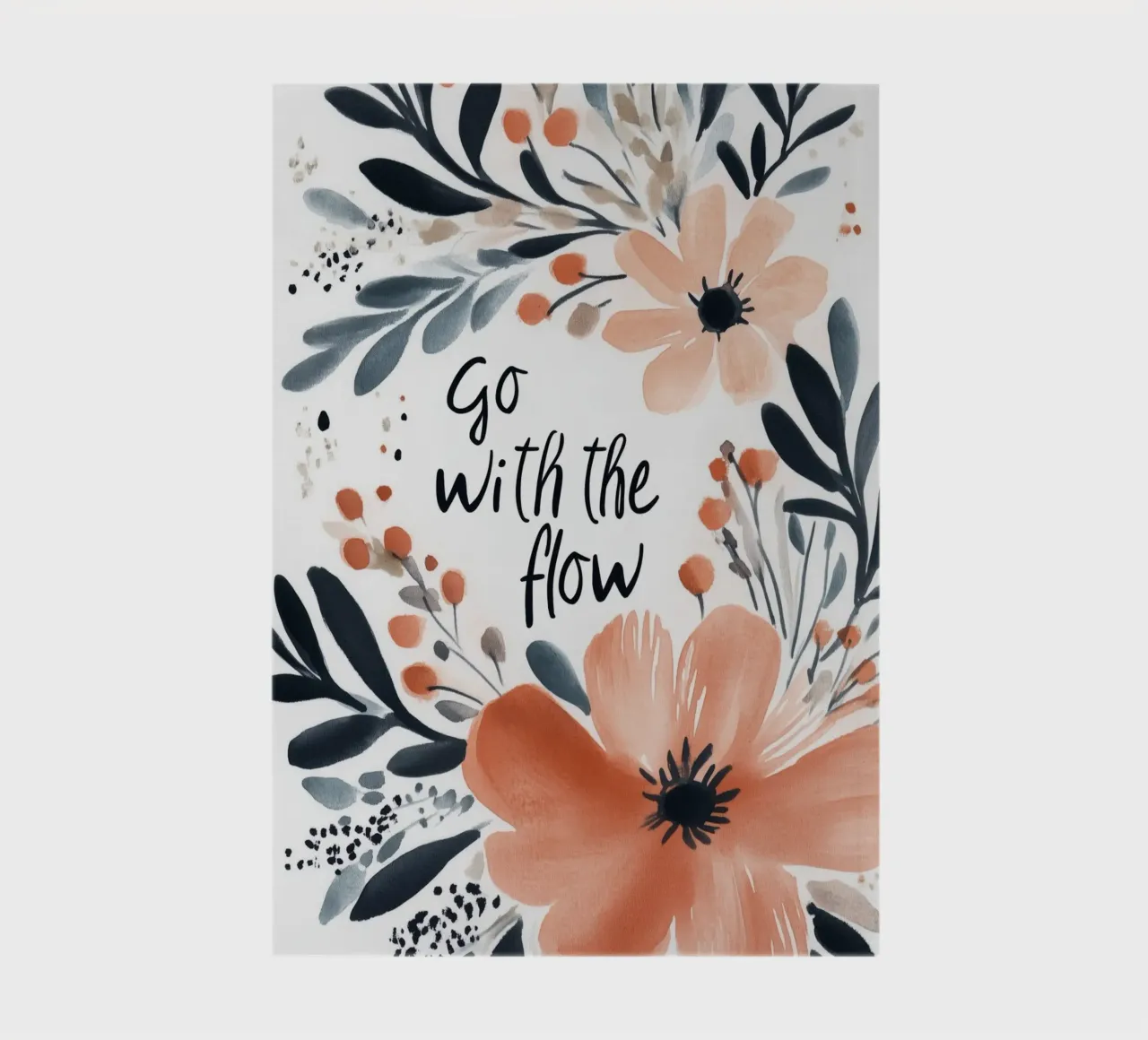 Go With The Flow No 2 carnet de notes de treechild
