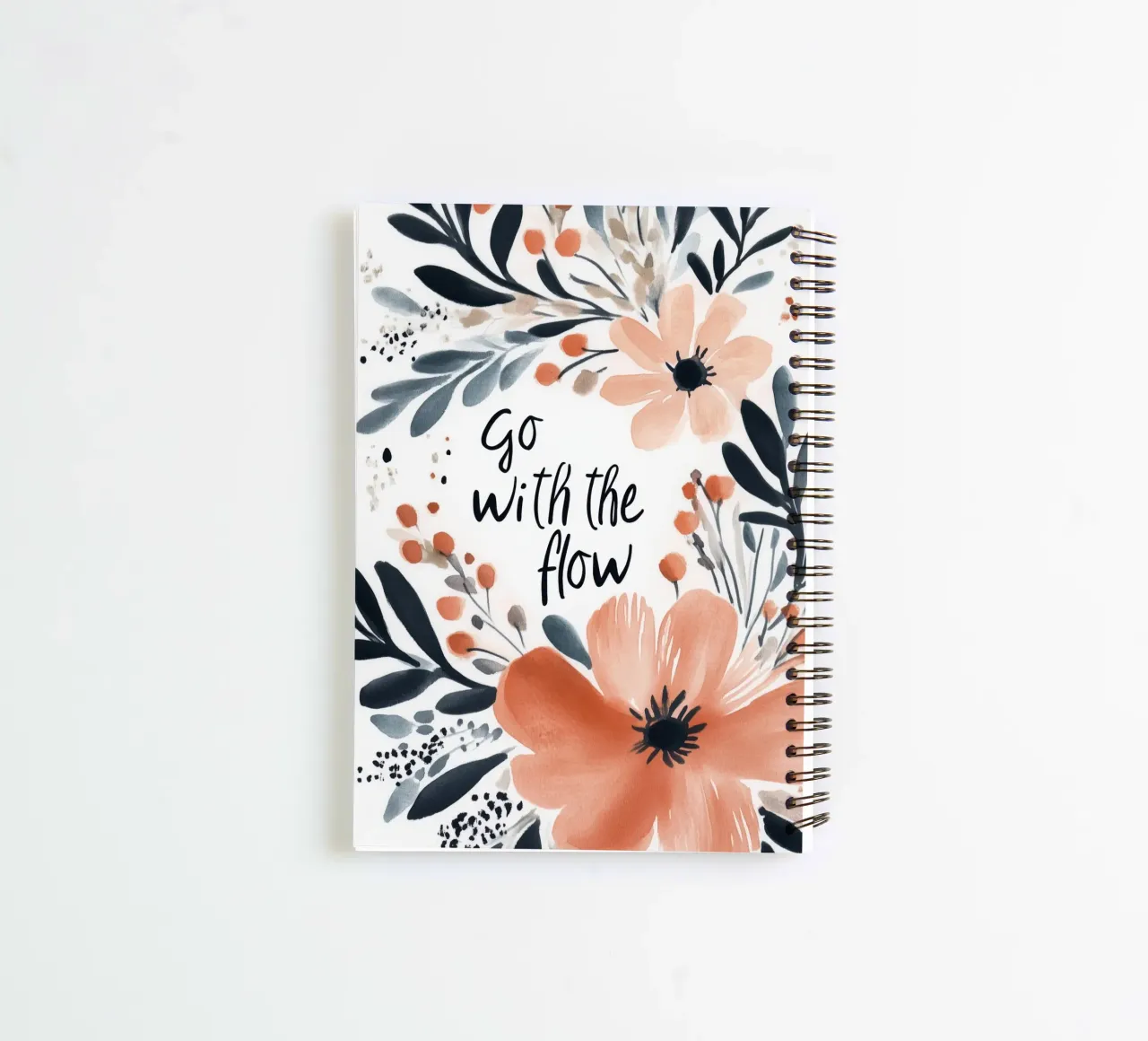 Go With The Flow No 2 carnet à spirale de treechild