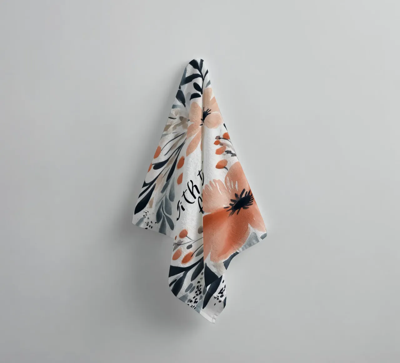 Go With The Flow No 2 Handtuch von treechild