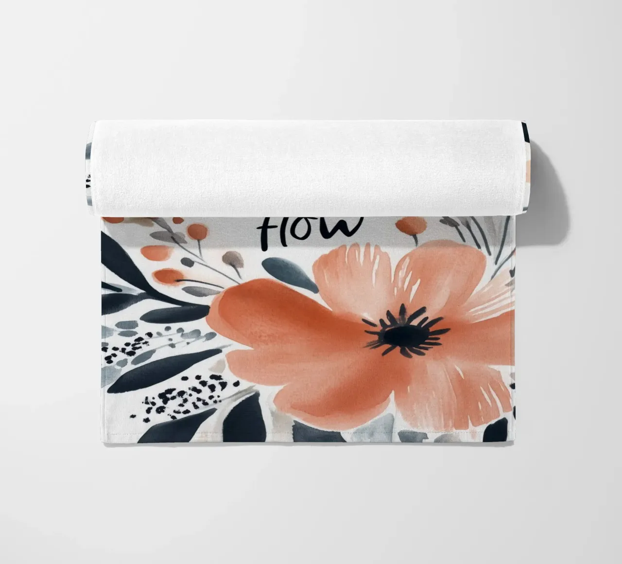 Go With The Flow No 2 Strandtuch von treechild