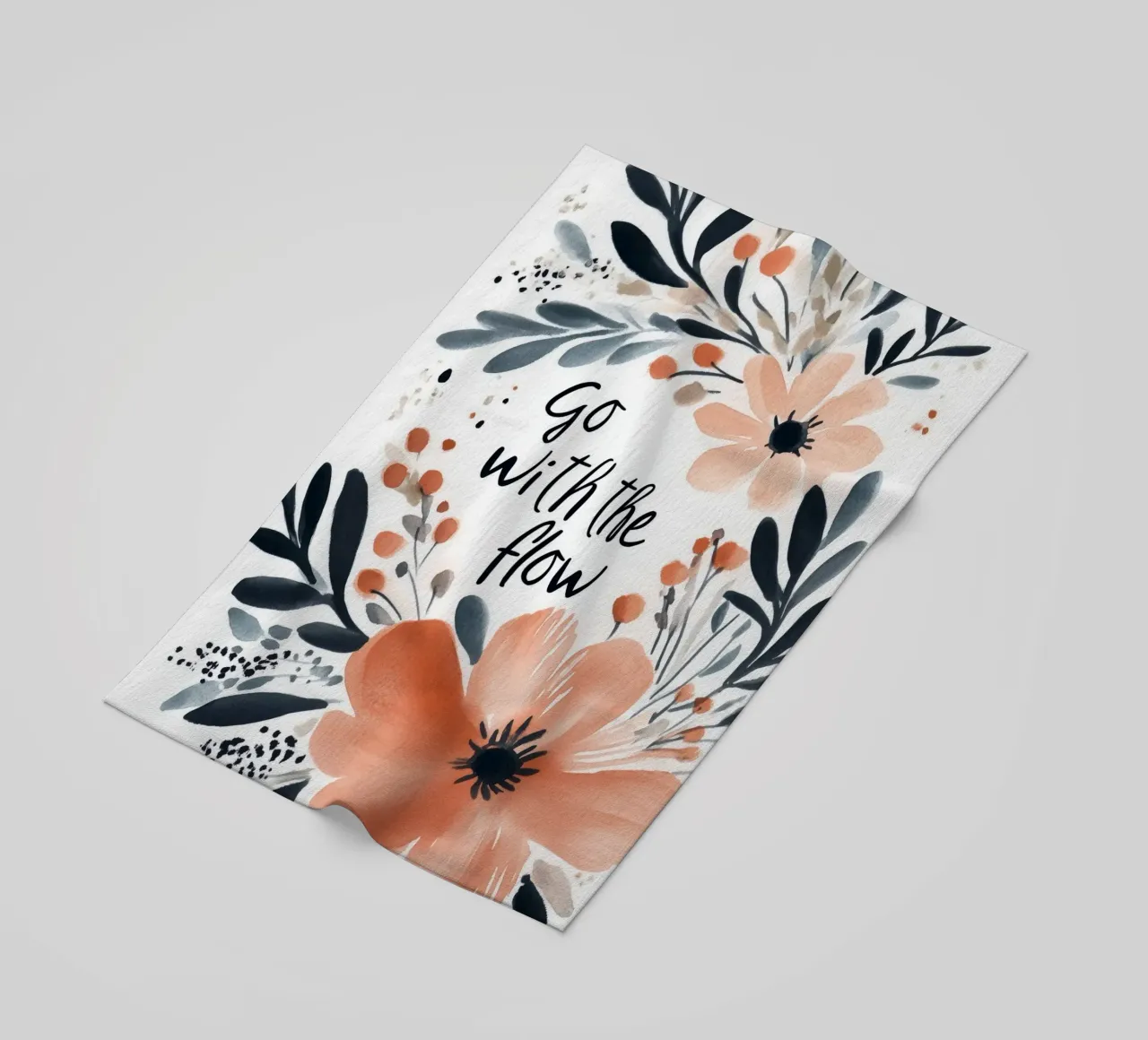 Go With The Flow No 2 Strandtuch von treechild