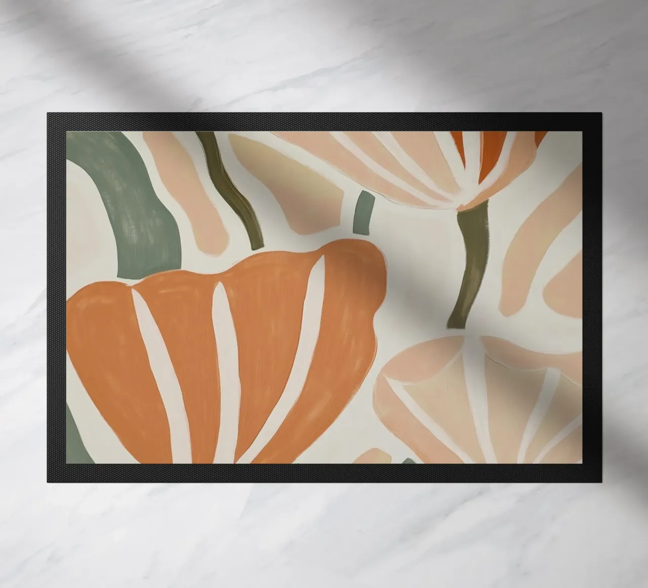 Fiori astratti zerbino da Melloi Art Print