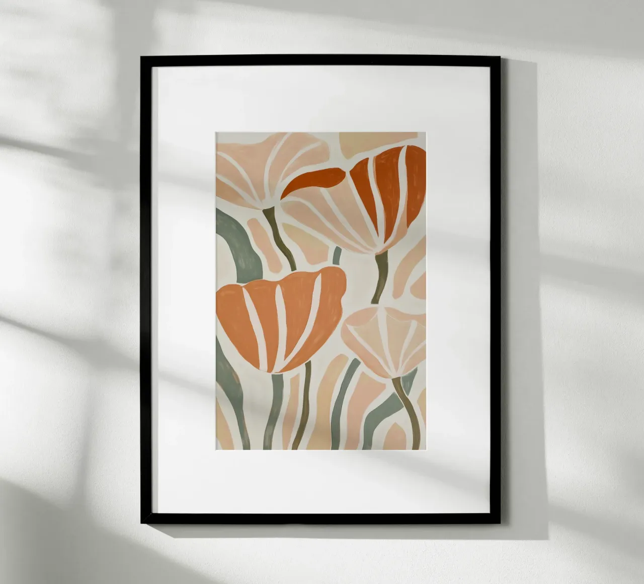 Fiori astratti carta hahnemühle da Melloi Art Print