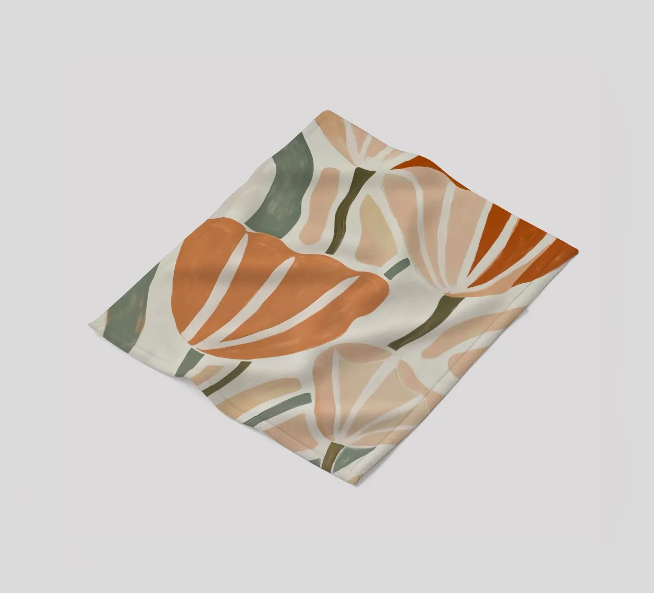 Fiori astratti coperta in pile da Melloi Art Print