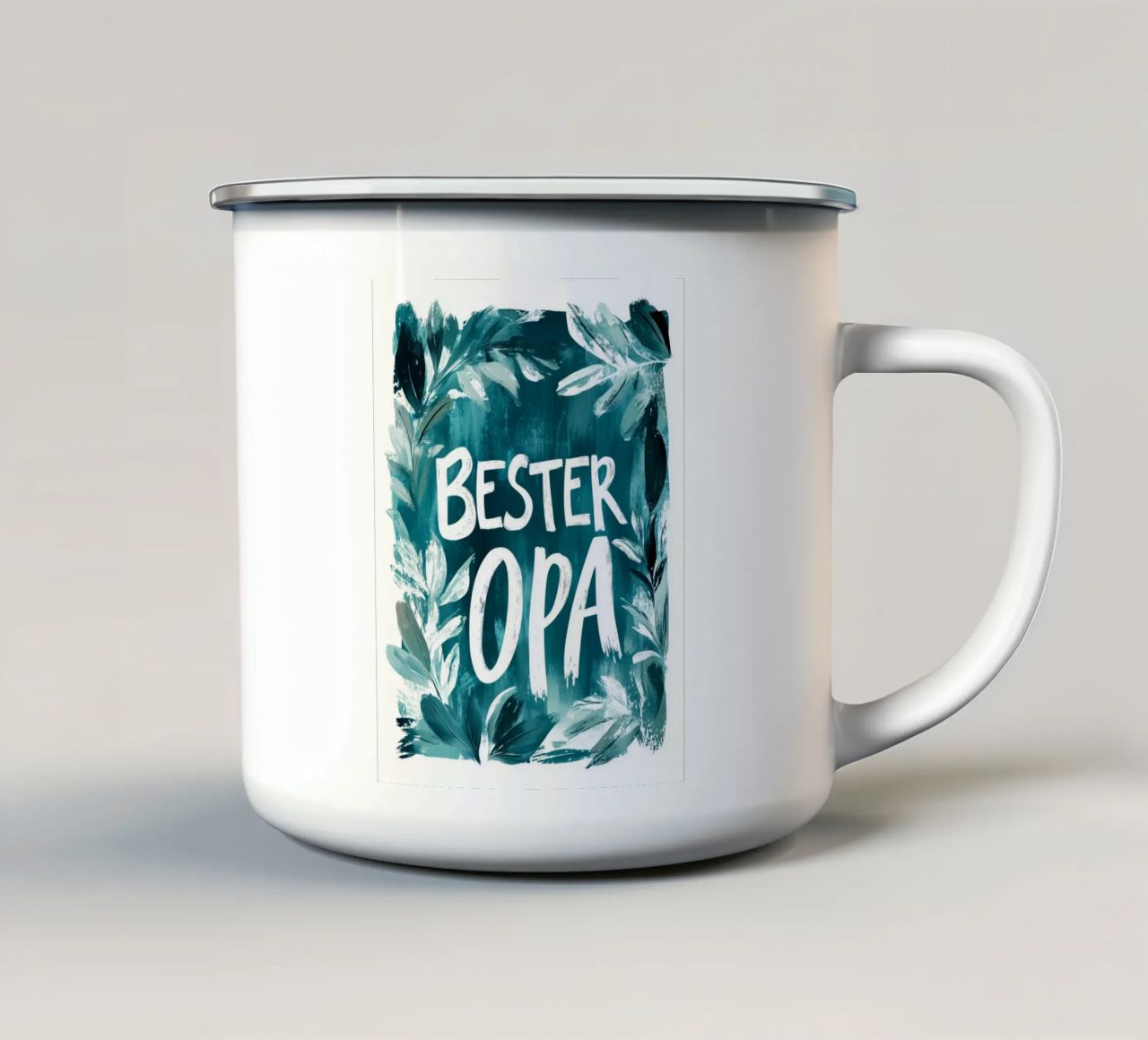 Bester Opa No 2 tazza in smalto da treechild