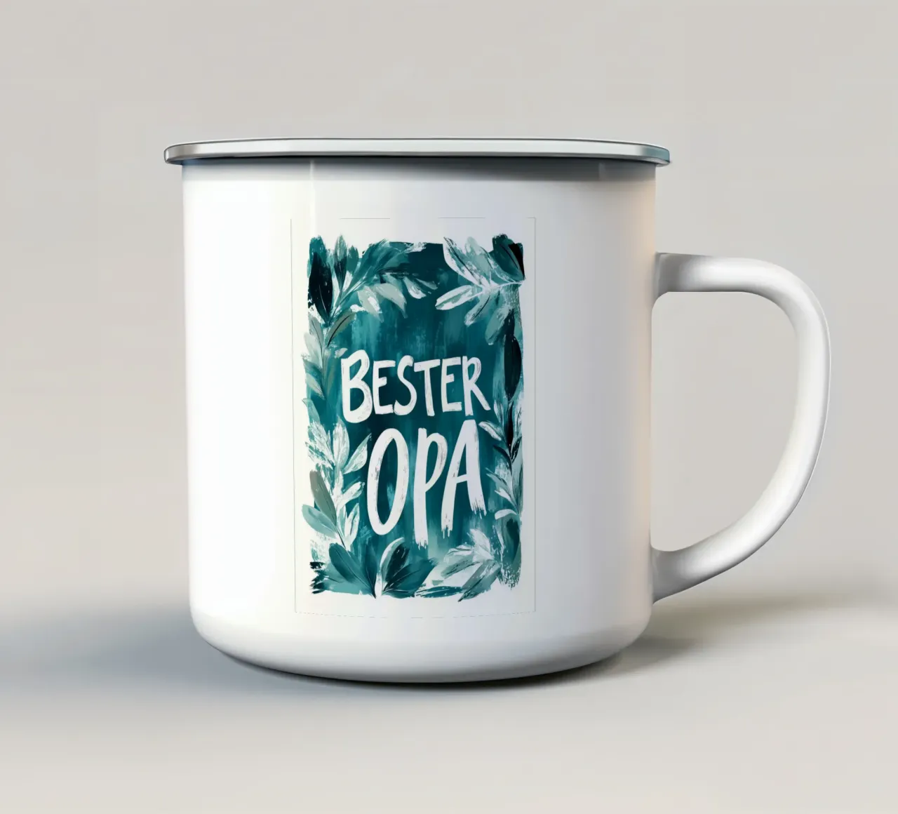 Bester Opa No 2 enamel mug by treechild