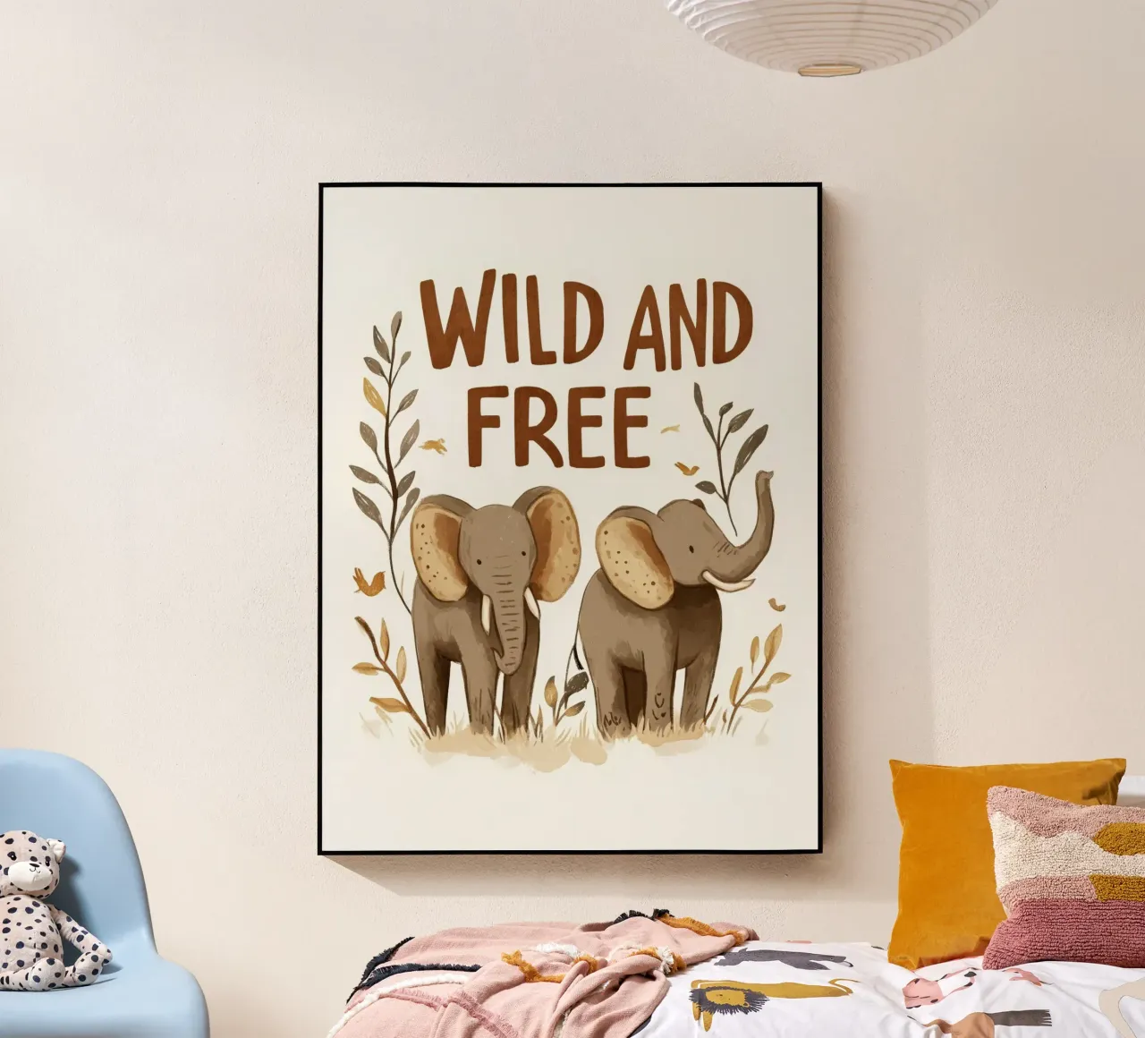 Wild And Free (Elephants) plexiglass da treechild
