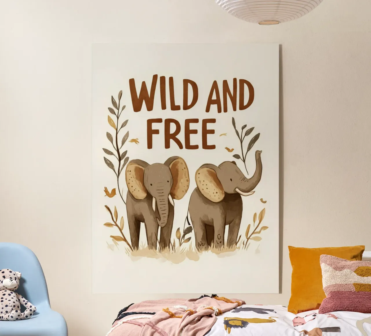 Wild And Free (Elephants) plexiglass da treechild