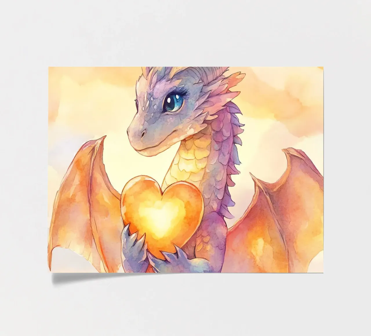 Drachenherz Stickerbogen von Théïa's Fantasia World
