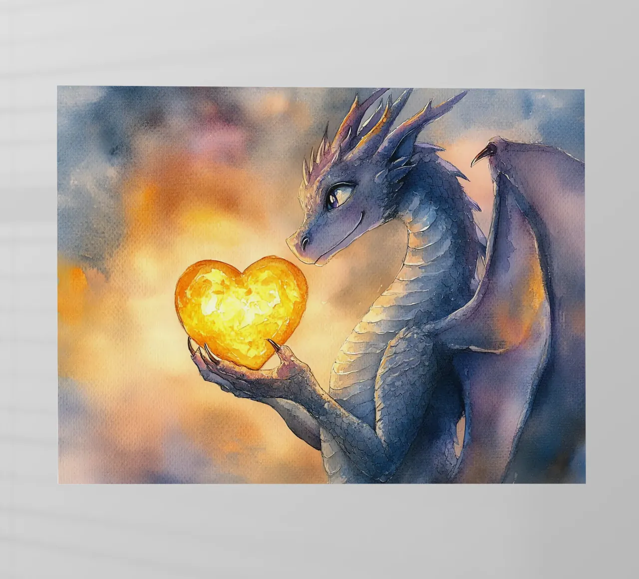 Cuore di drago pellicola backlit da Théïa's Fantasia World
