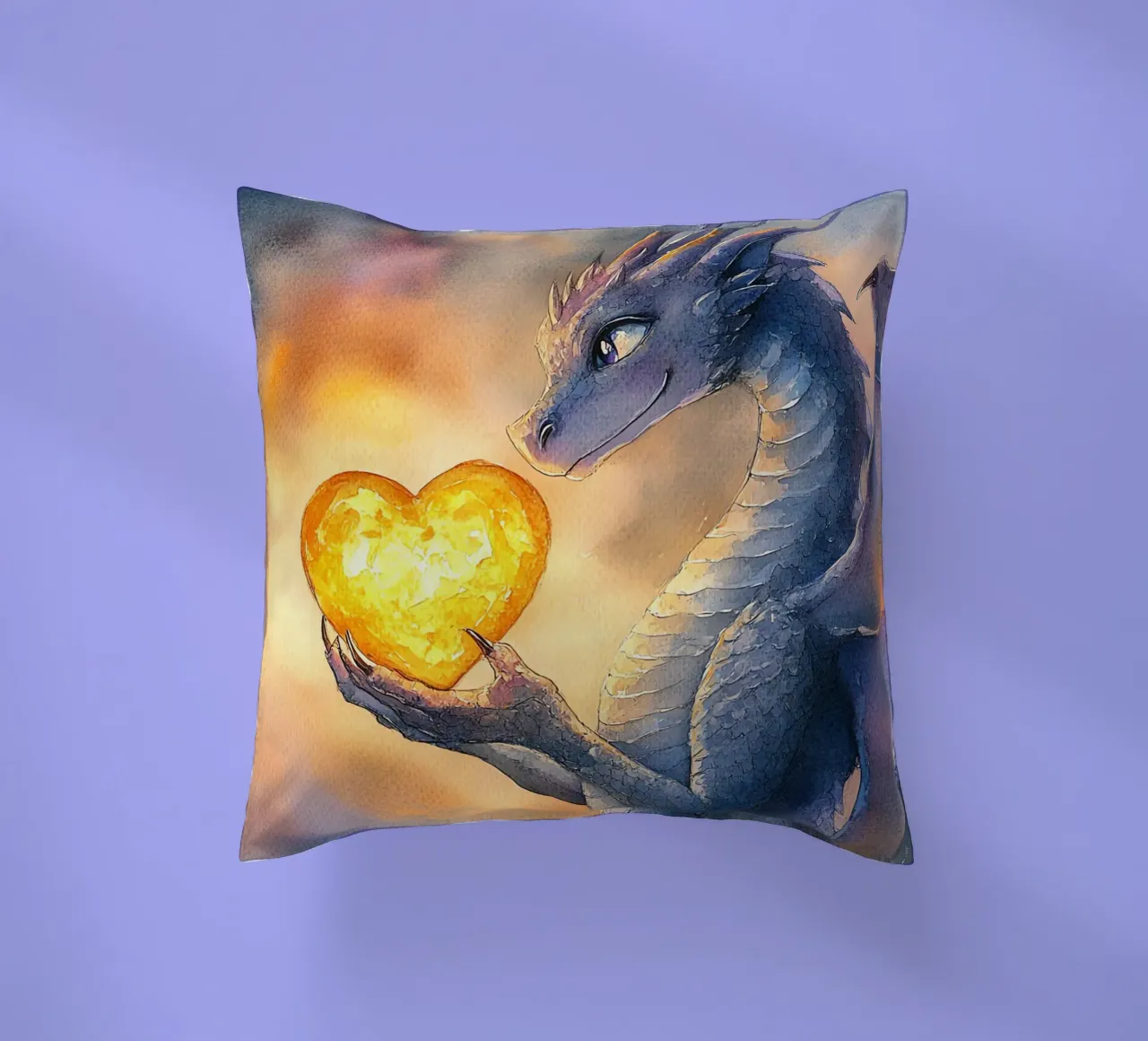 Cuore di drago cuscino da Théïa's Fantasia World