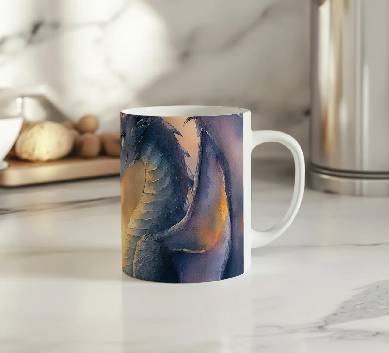 Cuore di drago tazza in ceramica da Théïa's Fantasia World