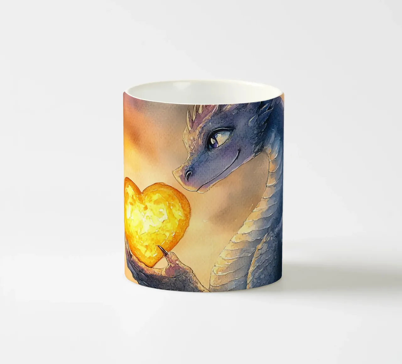 Cuore di drago tazza in ceramica da Théïa's Fantasia World
