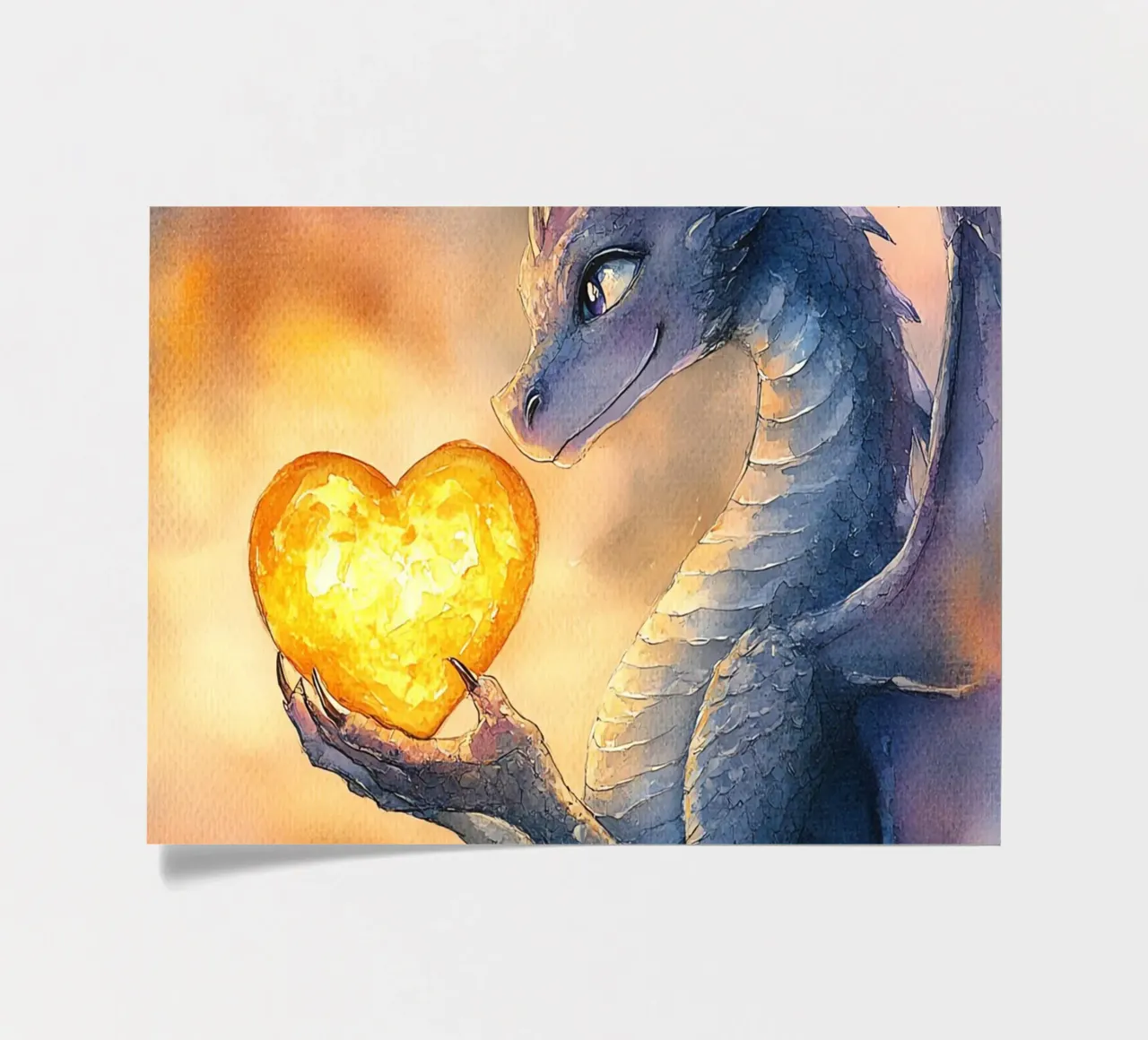 Drachenherz Stickerbogen von Théïa's Fantasia World