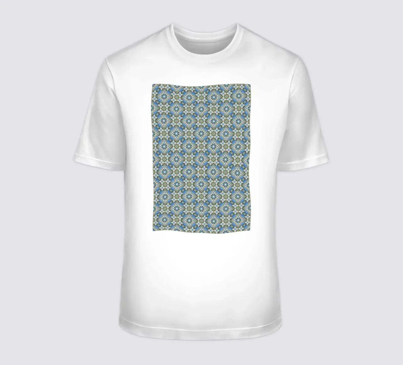 Mosaic Magic: Moroccan Tiles t-shirt da Curious Collections by Marielle Leenders
