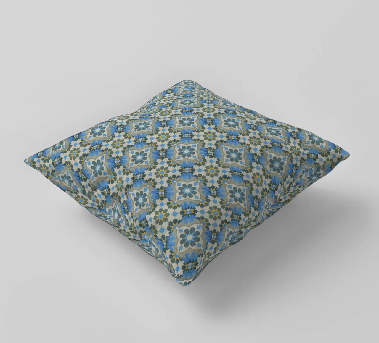Mosaic Magic: Moroccan Tiles cuscino da Curious Collections by Marielle Leenders