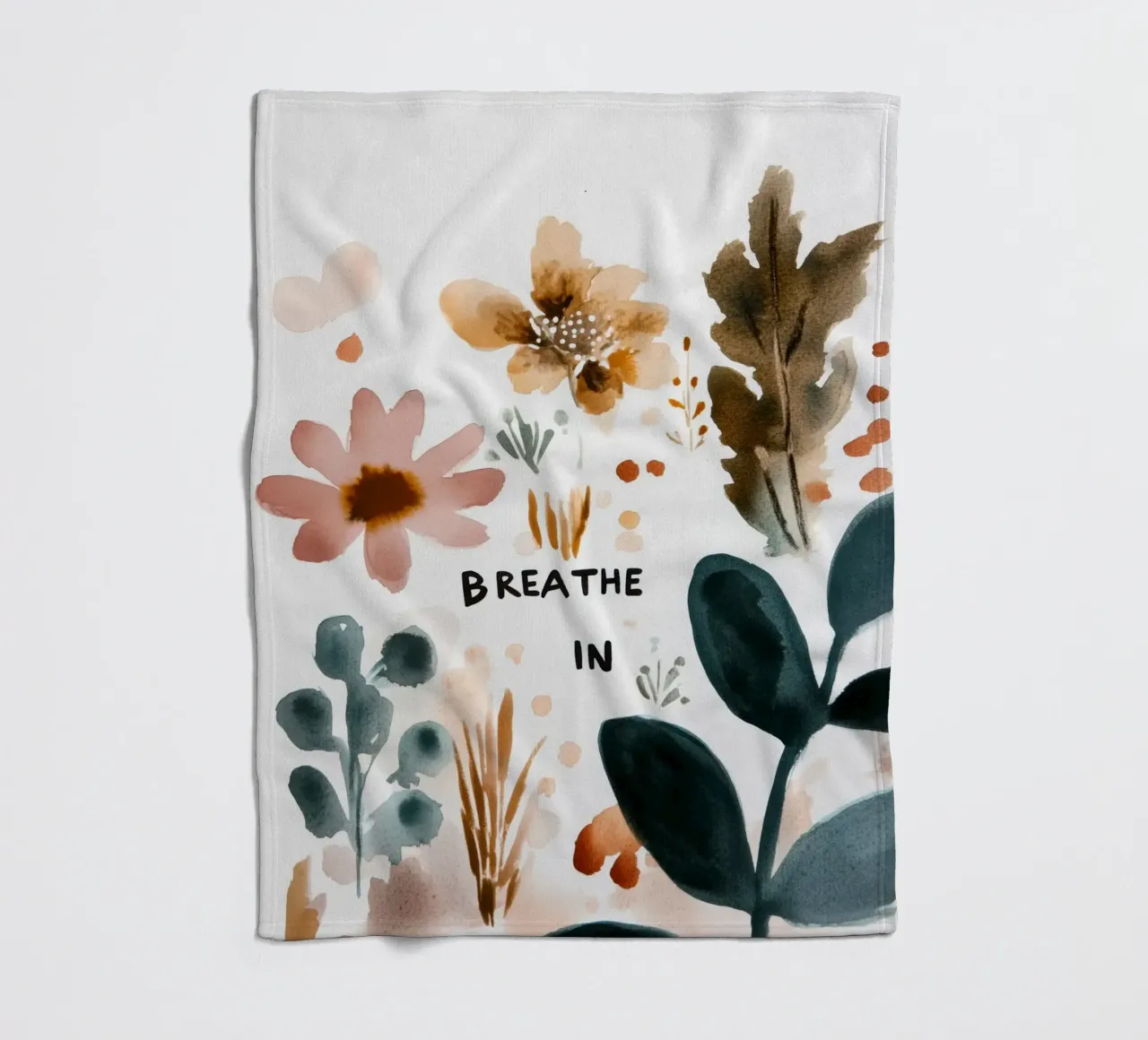 Breathe In coperta in pile da treechild