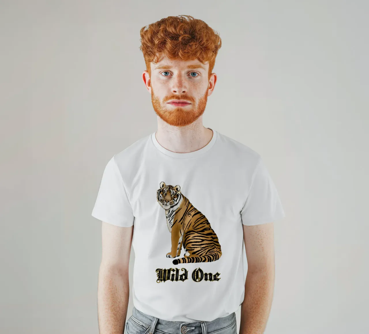 Selvaggio. Tigre. t-shirt da CalliLetters