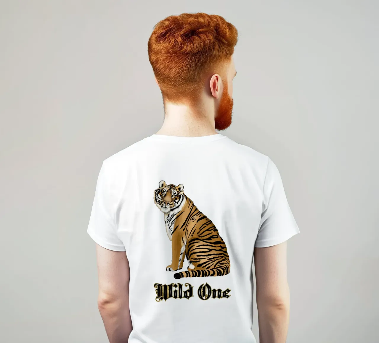 Selvaggio. Tigre. t-shirt da CalliLetters