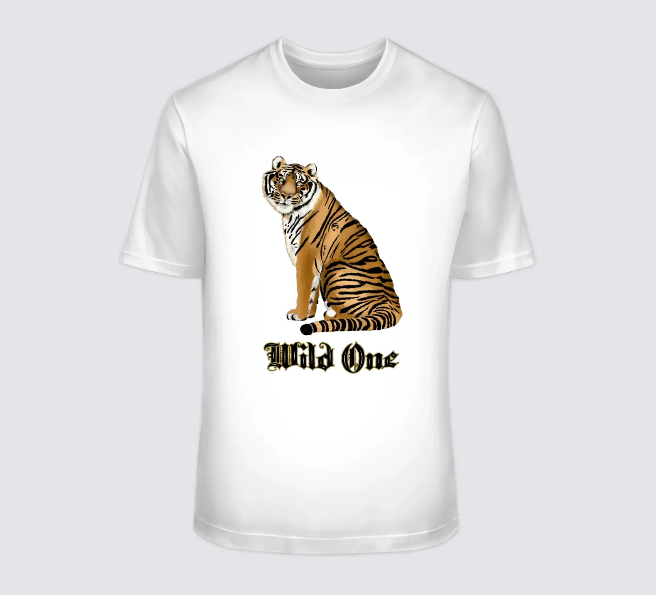 Selvaggio. Tigre. t-shirt da CalliLetters