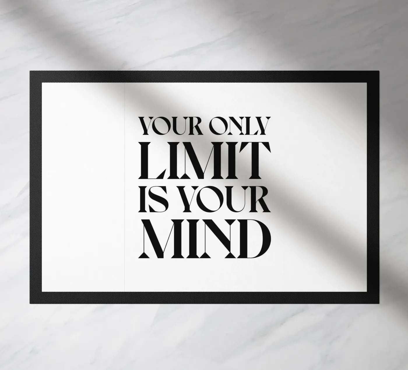 YOUR ONLY LIMIT doormat by n.4