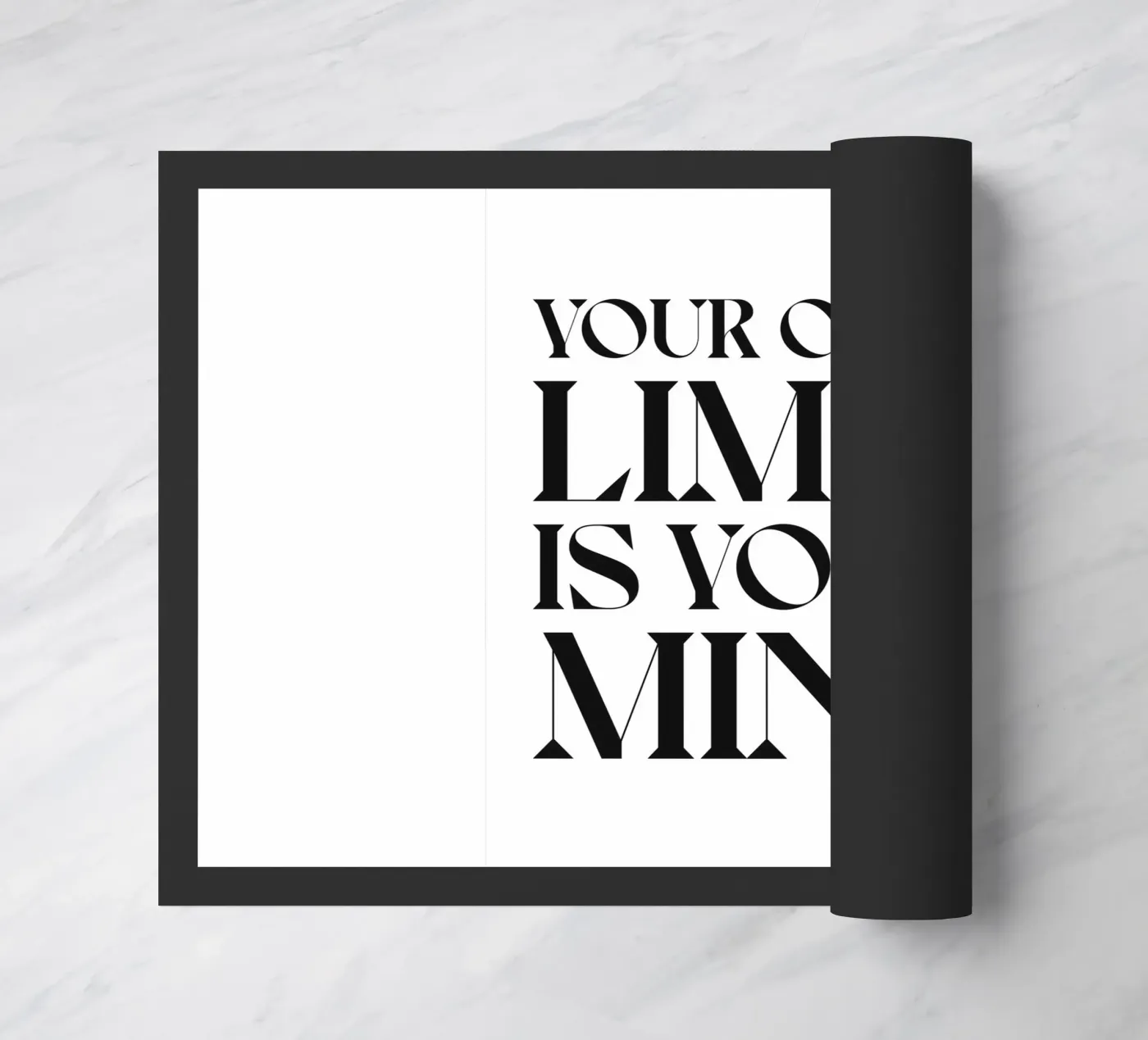 YOUR ONLY LIMIT doormat by n.4