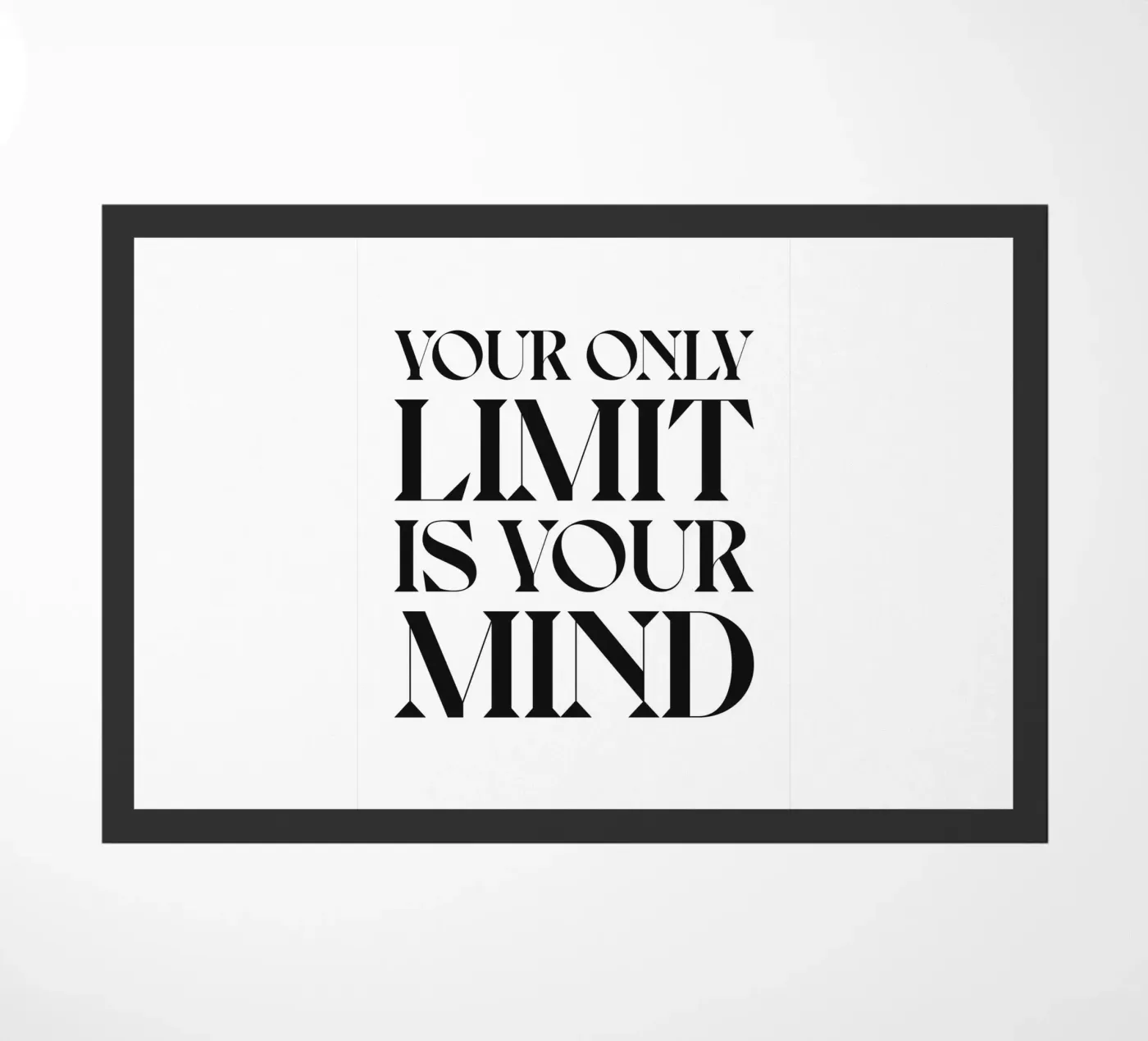 YOUR ONLY LIMIT doormat by n.4