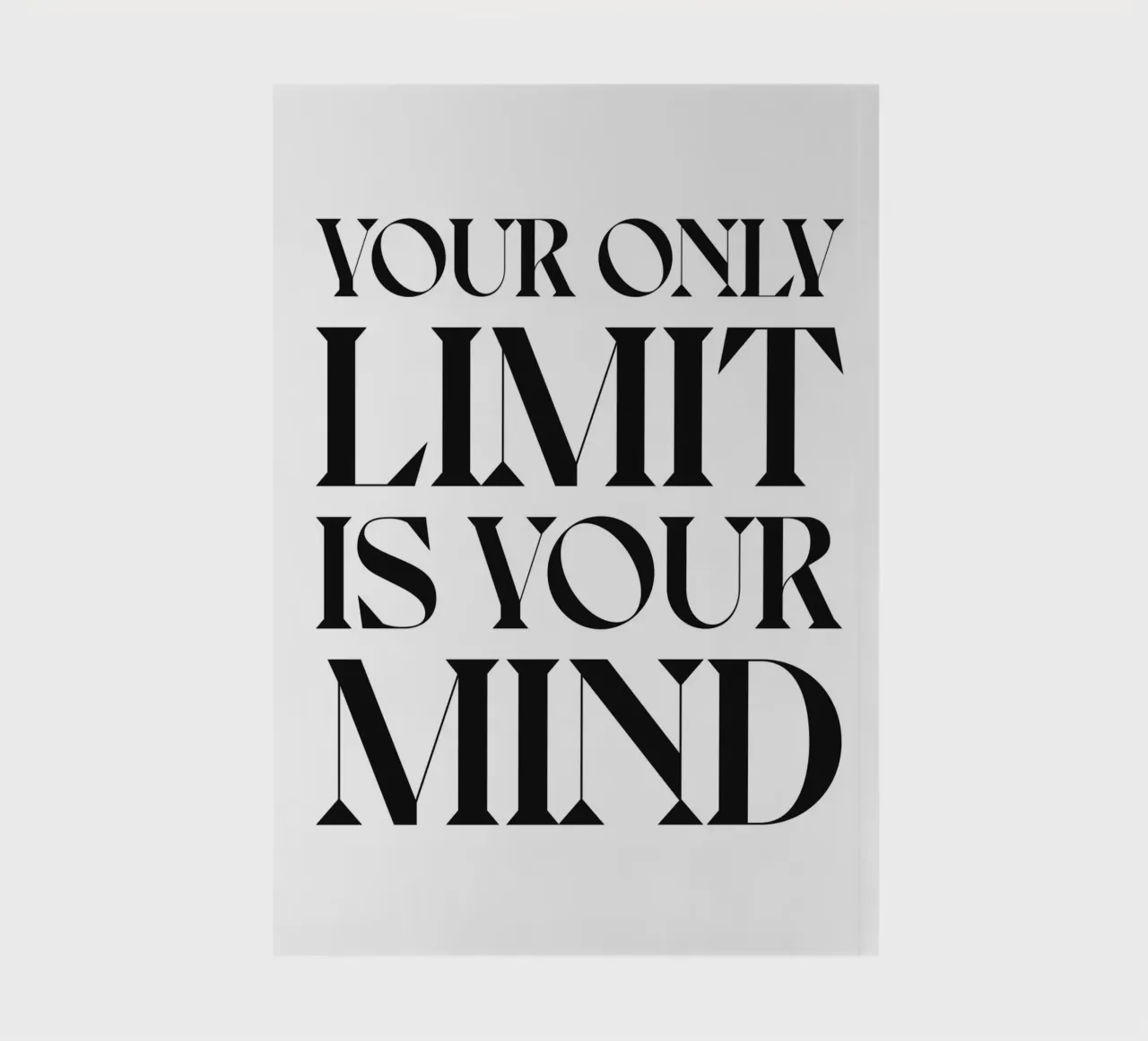 YOUR ONLY LIMIT notebook by n.4