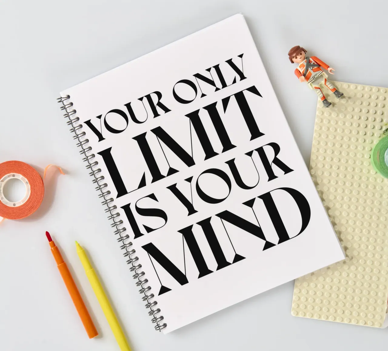 YOUR ONLY LIMIT spiral notebook by n.4