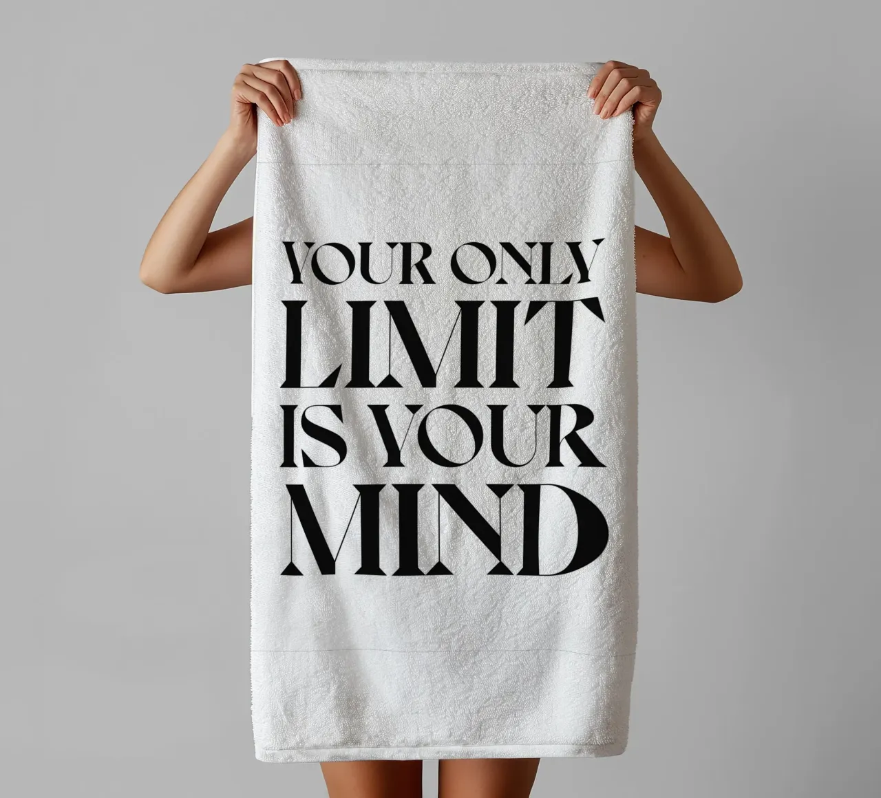 YOUR ONLY LIMIT towel by n.4