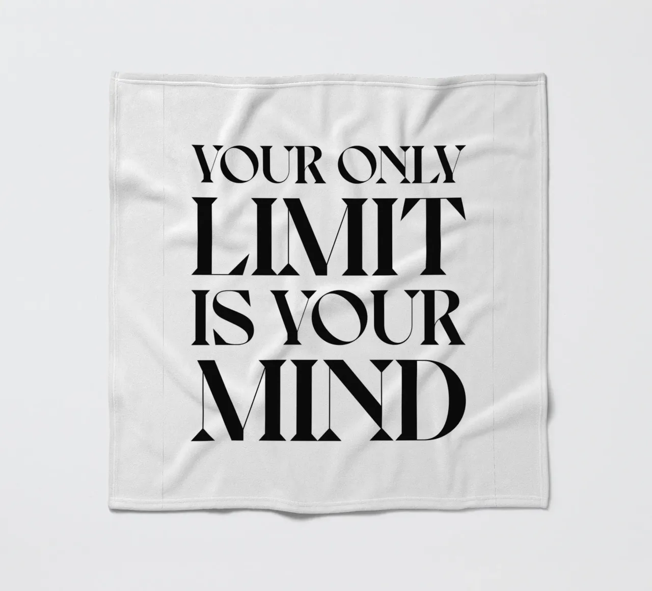YOUR ONLY LIMIT fleece blanket by n.4