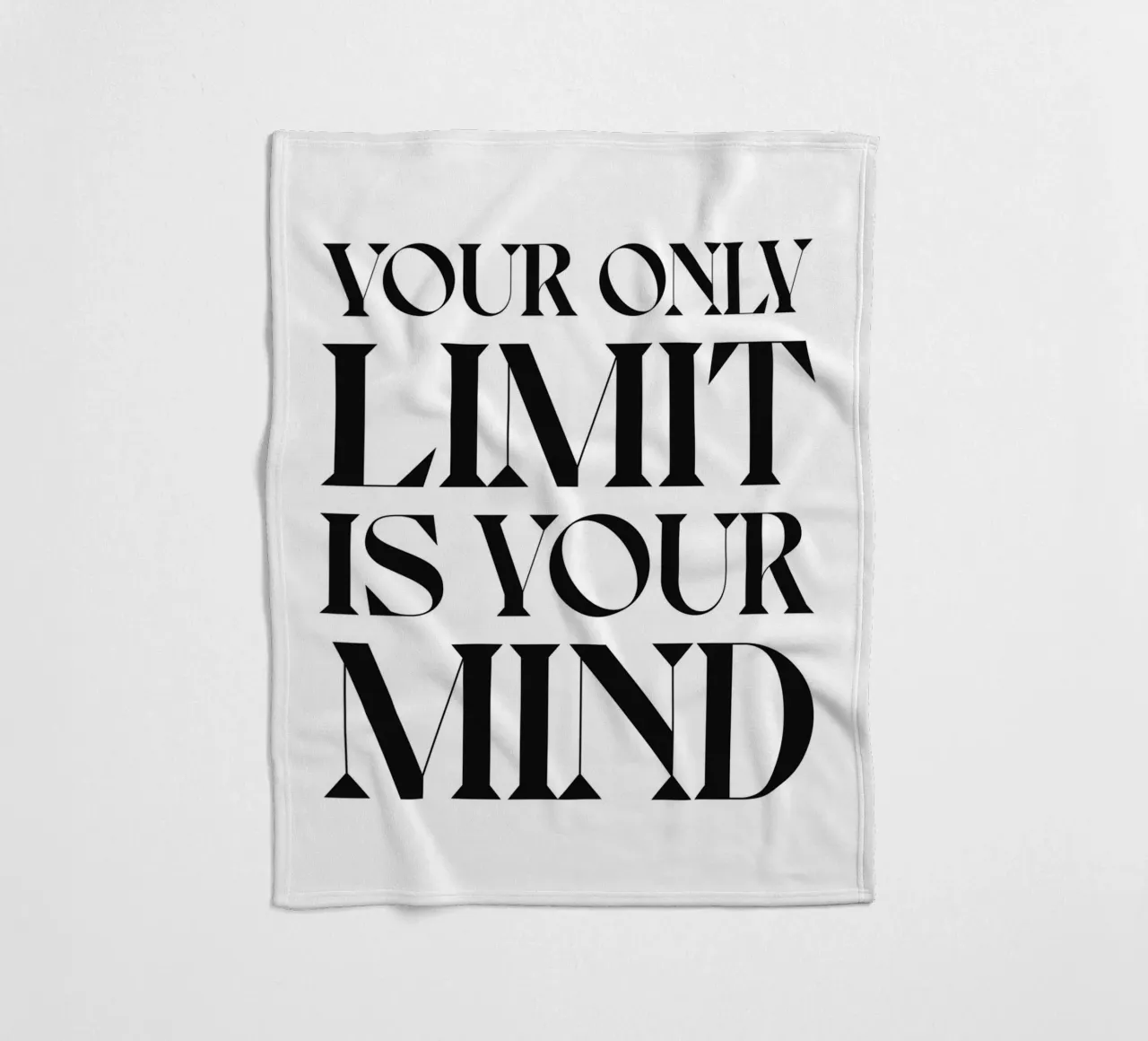 YOUR ONLY LIMIT fleece blanket by n.4