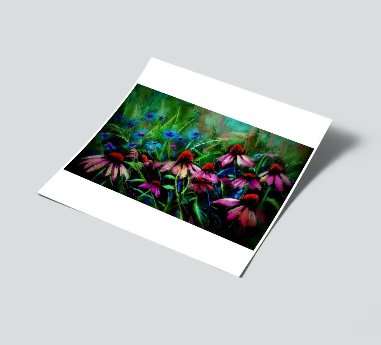 Dark Hand Painted Moody Flower Meadow sticker sheet by Flower Garden - Uta Naumann