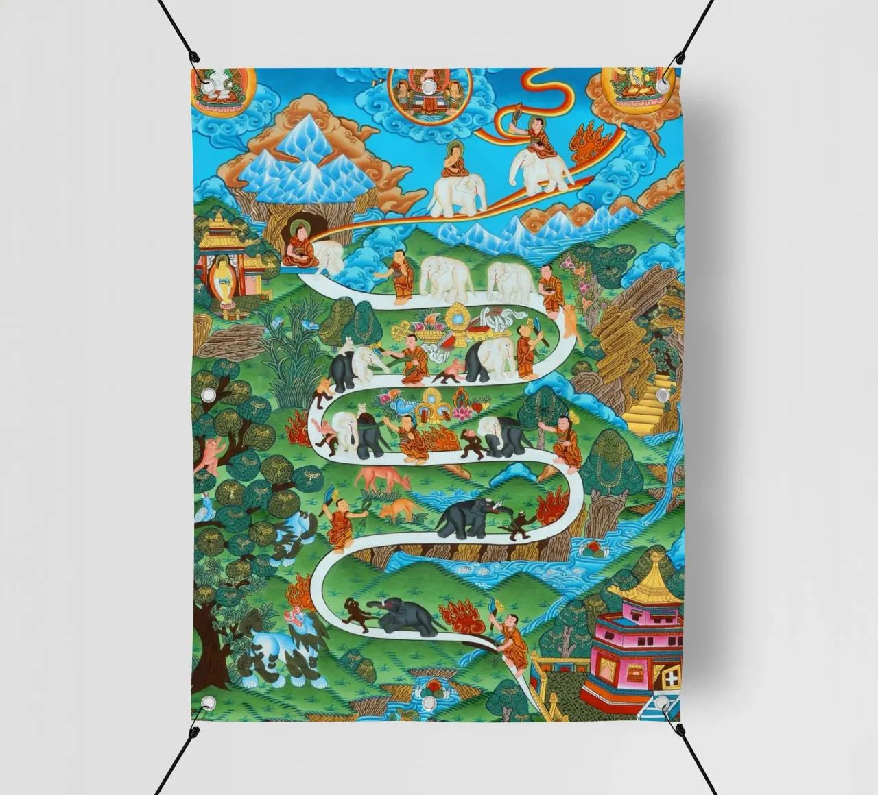 The Nine Mental Abidings Path of Samatha telo in pvc da ninetyninety
