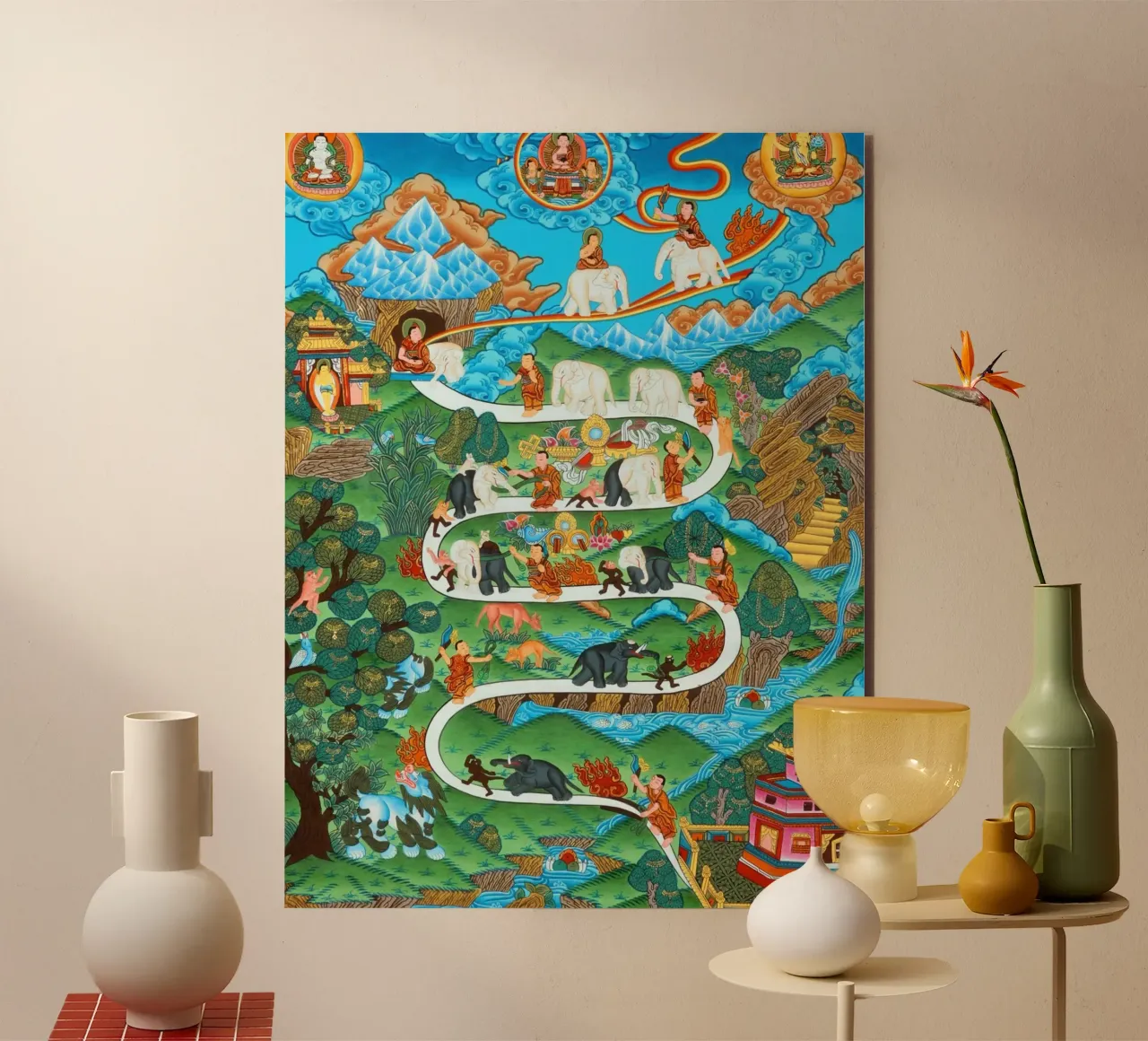 The Nine Mental Abidings Path of Samatha alluminio dibond da ninetyninety