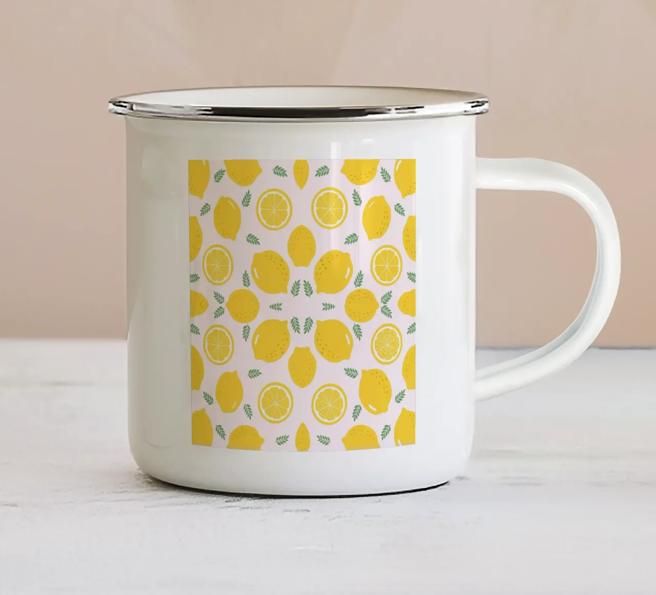 Limoni tazza in smalto da Kiroiharu
