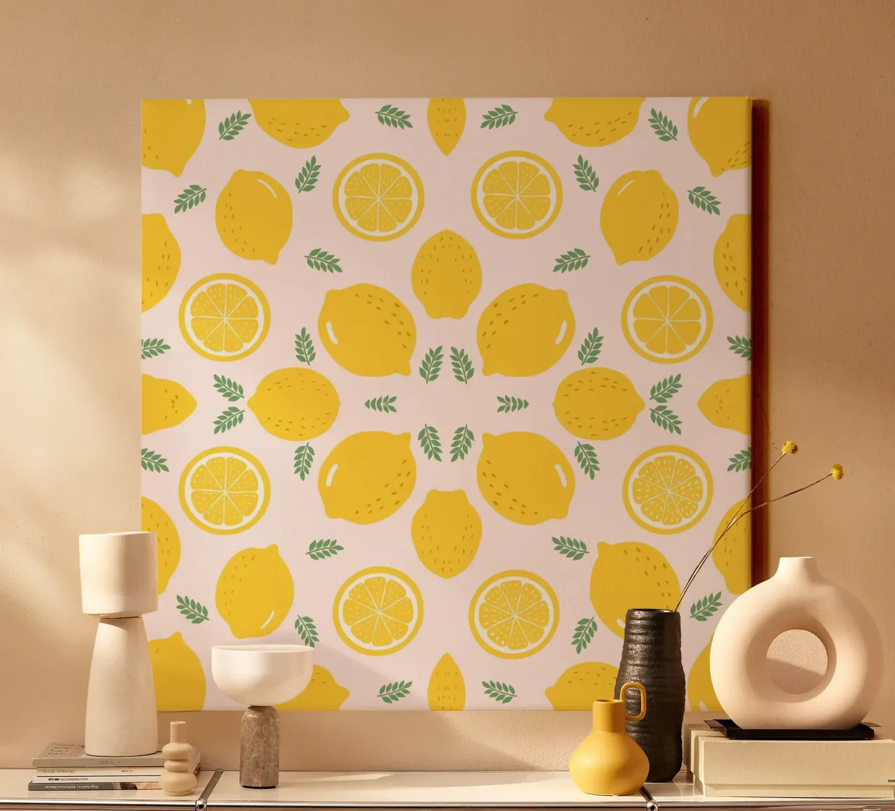 Limoni tela con Cornice a cassetta da Kiroiharu
